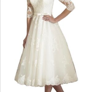 Wedding, confirmation, special occasion dress, ivory women’s size 10 (fits 6/8)